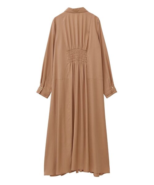 YECCA VECCA（イェッカヴェッカ）の「タックデザインシャツワンピース（シャツワンピース・レディース・ネイビー/キャメル/ボルドー・FREE）」の18枚目の写真