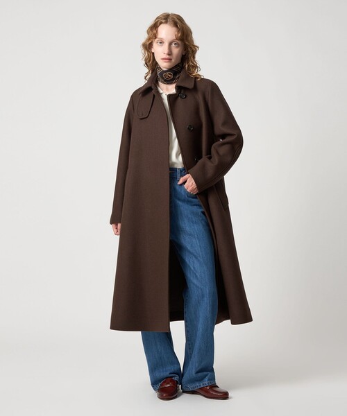 美品 Steven Alan スティーブンアラン ウールコート ロングコート M Steven Alan＞ウール カシミヤ テント ロング コート（ステン