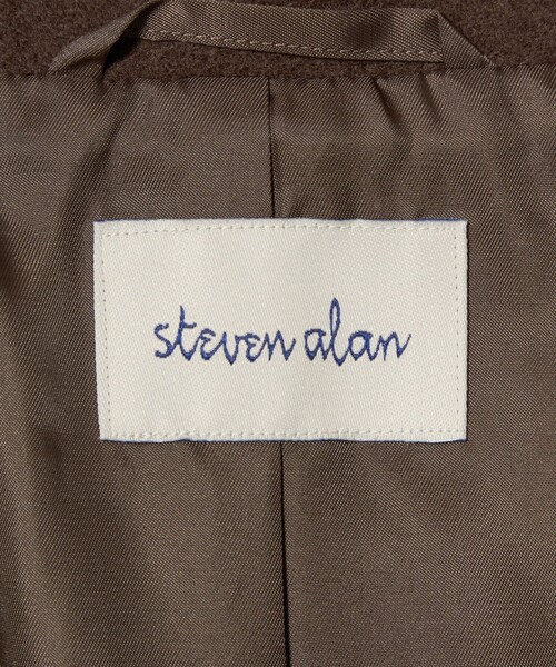 Steven Alan(スティーブンアラン)の「<Steven Alan>ウール カシミヤ テント ロング コート(ステンカラーコート・レディース・ネイビー/ダークブラウン・S/M/L)」の22枚目の写真