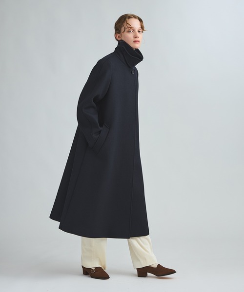 Steven Alan スティーブンアラン　ウールコート Steven Alan＞ウール カシミヤ テント ロング コート（ステンカラー