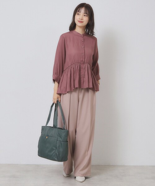 ITS'DEMO(イッツデモ)の「【9ポケット】軽量撥水A4トート(トートバッグ・レディース・ブルー/ベビーピンク/ダークグレー/ブラック・00)」の9枚目の写真