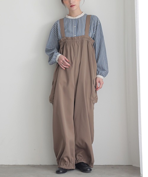 n'OrLABEL(ノアールレーベル)の「『ストライプクレリックブラウス』(シャツ/ブラウス・レディース・ベージュ/ブルー・2/1)」の12枚目の写真