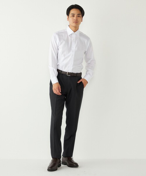 SHIPS Colors（シップス カラーズ）の「SHIPS Colors:ピンオックス ワイドカラー シャツ（ビジネスシャツ・メンズ・オフホワイト・38/39/40/41/42/43/37）」の16枚目の写真