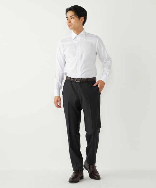 SHIPS Colors（シップス カラーズ）の「SHIPS Colors:ピンオックス ワイドカラー シャツ（ビジネスシャツ・メンズ・オフホワイト・38/39/40/41/42/43/37）」の18枚目の写真