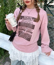 DOUBLE NAME | TUNING TONE ピグメントロンTEE(Tシャツ/カットソー)