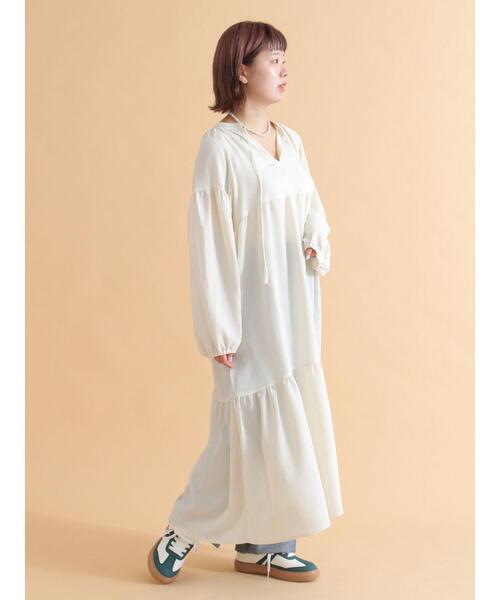 ehka sopo（エヘカソポ）の「折り返しタンスニーカー（スニーカー・レディース・ブラック/オフホワイト/ベージュ・M/L）」の8枚目の写真