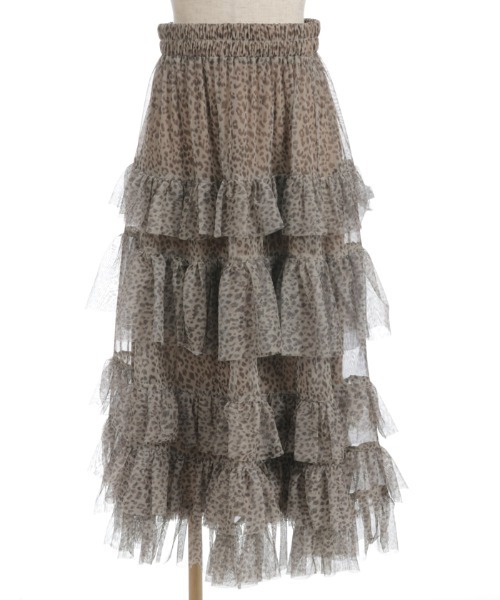 axes femme（アクシーズファム）の「ペチ付フリルチュールスカート（スカート・レディース・チャコール/ブラック/ブラウン・FREE）」の9枚目の写真