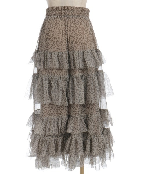 axes femme（アクシーズファム）の「ペチ付フリルチュールスカート（スカート・レディース・チャコール/ブラック/ブラウン・FREE）」の11枚目の写真