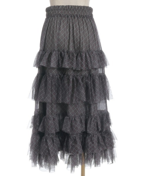 axes femme（アクシーズファム）の「ペチ付フリルチュールスカート（スカート・レディース・チャコール/ブラック/ブラウン・FREE）」の18枚目の写真