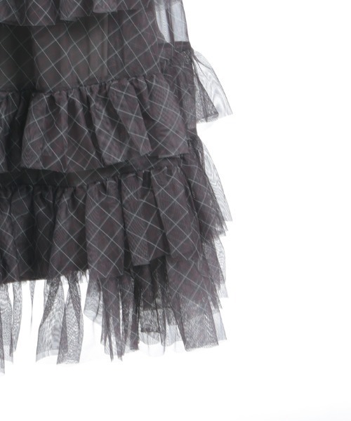 axes femme（アクシーズファム）の「ペチ付フリルチュールスカート（スカート・レディース・チャコール/ブラック/ブラウン・FREE）」の20枚目の写真