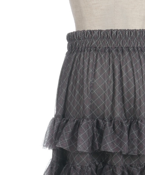 axes femme（アクシーズファム）の「ペチ付フリルチュールスカート（スカート・レディース・チャコール/ブラック/ブラウン・FREE）」の22枚目の写真