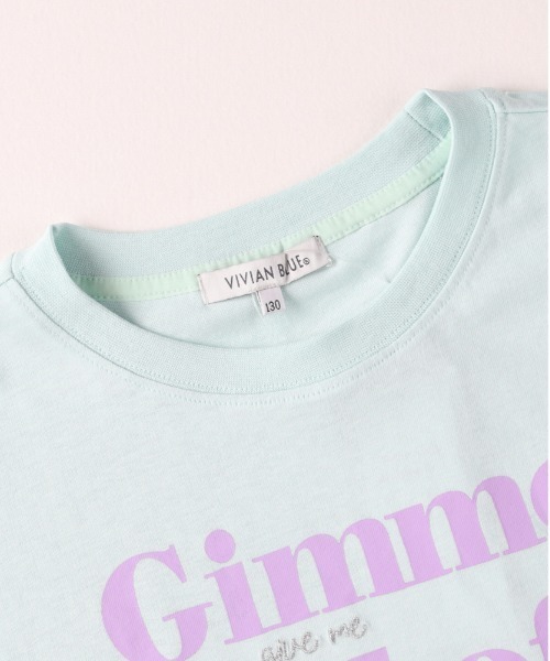 Right-on(ライトオン)の「VIVIAN BLUE(ヴィヴィアンブルー)【キッズ】ロゴデザイン長袖Tシャツ(Tシャツ/カットソー・キッズ・ダークグレー/ブラック/グリーン/ホワイト/オフホワイト・110/120/160/130/140/150)」の10枚目の写真