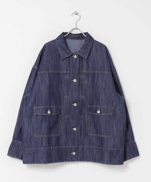 SENSE OF PLACE by URBAN RESEARCH(センスオブプレイスバイアーバンリサーチ)の「ルーズデニムジャケット(デニムジャケット・レディース・ワンウォッシュ/ブラック・ONE)」の15枚目の写真