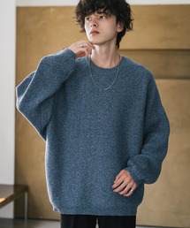 ミラノリブ ニット」に該当するブルー・ネイビー/青色系のファッション