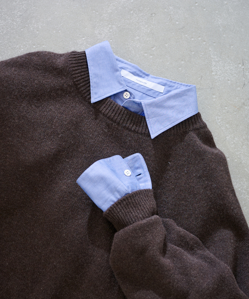 FRAMeWORK(フレームワーク)の「コットンロングシャツ(シャツ/ブラウス・レディース・ホワイト/サックスブルー/ブルー・FREE)」の3枚目の写真