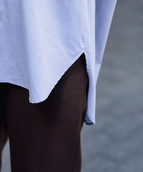 FRAMeWORK(フレームワーク)の「コットンロングシャツ(シャツ/ブラウス・レディース・ホワイト/サックスブルー/ブルー・FREE)」の16枚目の写真