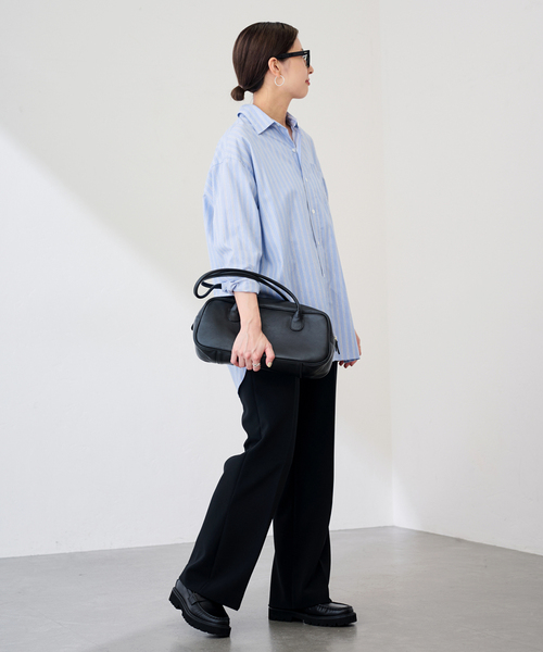 FRAMeWORK(フレームワーク)の「コットンロングシャツ(シャツ/ブラウス・レディース・ホワイト/サックスブルー/ブルー・FREE)」の19枚目の写真