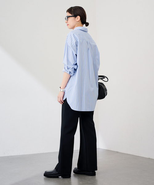 FRAMeWORK(フレームワーク)の「コットンロングシャツ(シャツ/ブラウス・レディース・ホワイト/サックスブルー/ブルー・FREE)」の20枚目の写真