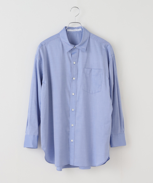 FRAMeWORK(フレームワーク)の「コットンロングシャツ(シャツ/ブラウス・レディース・ホワイト/サックスブルー/ブルー・FREE)」の5枚目の写真