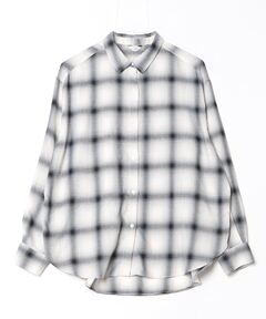 【美品】メゾンスペシャル プライムオーバーカットオフオンブレチェックシャツ MAISON SPECIAL シャツ 「UNISEX」Prime-Over Cut Off Ombre