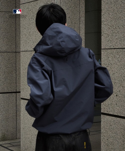 セール】Perushu × MLB コラボダブルジップシェルフードブルゾン