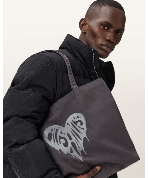 ALLSAINTS(オールセインツ)の「TRIP COTTON TOTE BAG | TRIPP コットン トート バッグ(トートバッグ・メンズ・ブラック系その他・ONE SIZE)」の2枚目の写真