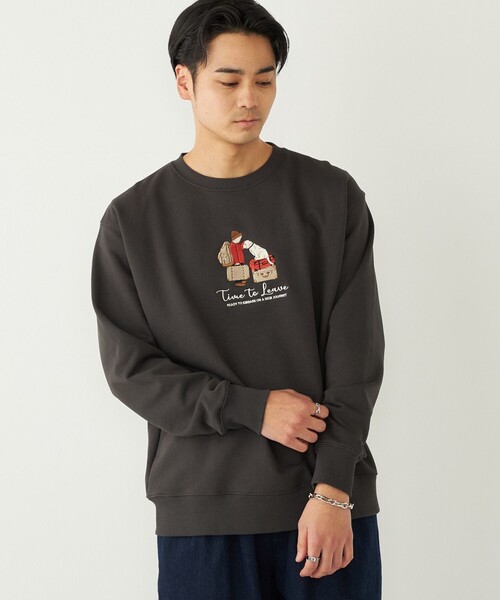 SHIPS Colors(シップス カラーズ)の「SHIPS Colors:エンブロイダリー スウェット◇(スウェット・メンズ・ダークグレー/ライトホワイト/ライトグレー/ブルー/ベージュ/ホワイト/チャコールグレー・MEDIUM/LARGE/X-LARGE)」の4枚目の写真