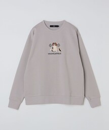 スウェット エンブロイダリー」に該当するトップス（グレー/灰色系