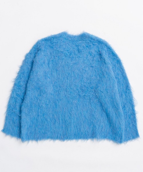 MAISON SPECIAL（メゾンスペシャル）の「Long Shaggy V-neck Knit / ロングシャギーVネックニット（ニット/セーター・レディース・ブラック/グレー/ブルー/オレンジ・FREE）」の16枚目の写真