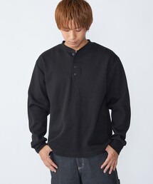 City Ambient Products: ダブルフェイス カノコ ヘンリーネック カットソー