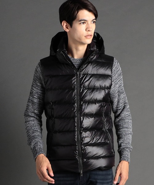 セール】【ex/tra】Olmetex プレミアムシャイニーダウンベスト（ダウン