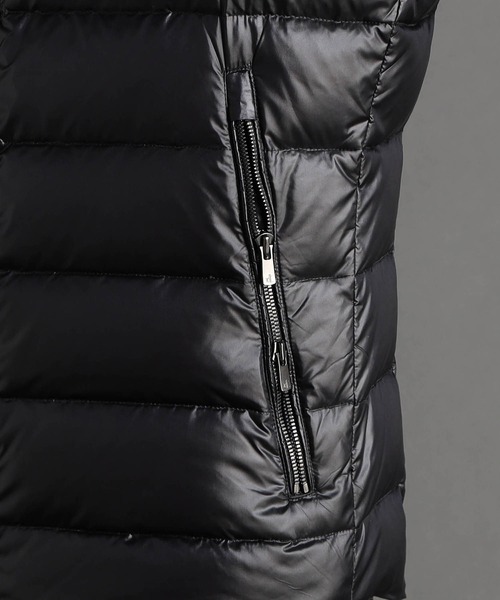 セール】【ex/tra】Olmetex プレミアムシャイニーダウンベスト（ダウン