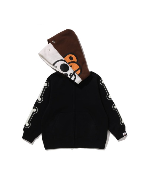 BABY MILO SKULL ZIP DOUBLE HOODIE（パーカー）｜A BATHING APE（ア