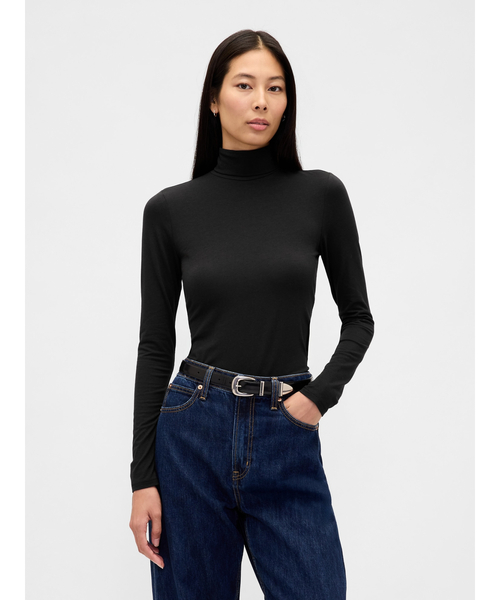 セール】フェザーウェイト タートルネックカットソー（Tシャツ