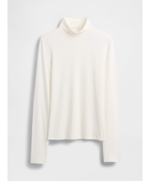 GAP(ギャップ)の「フェザーウェイト タートルネックカットソー(Tシャツ/カットソー・レディース・ブラウン/ブラック/オフホワイト/ライトブラウン・XS/S/M/L/XL/XXS)」の15枚目の写真