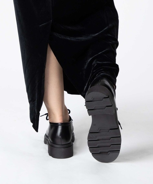 CORSO ROMA，9（コルソローマ）の「CORSO ROMA 9 OLGA 381 Tyrolean shoes コルソローマ オルガ チロリアン シューズ モカシン（モカシン/デッキシューズ・レディース・ブラック・37/39/38/36）」の2枚目の写真