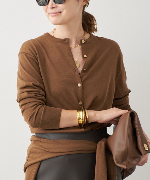 FF30 TODAY クルーネック カーディガン（ニット/セーター）｜Deuxieme