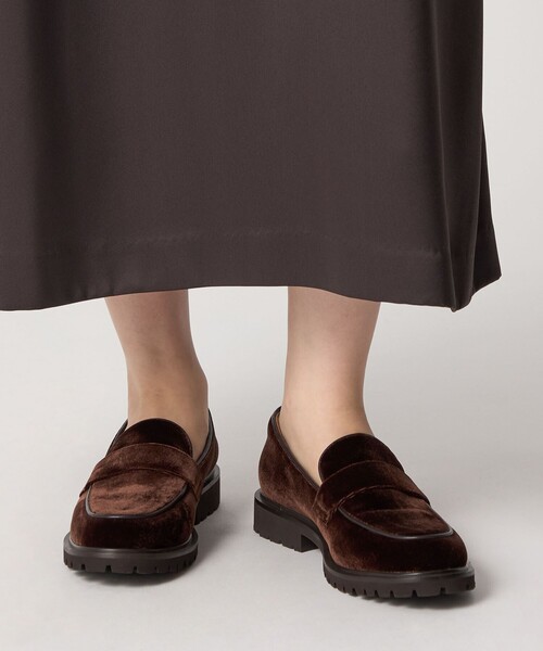 ODETTE E ODILE（オデットエオディール）の「ベルベットタンクローファー フラット30↑（ローファー・レディース・ブラック/ダークブラウン・25cm/24.5cm/24cm/23.5cm/23cm/22.5cm/22cm）」の7枚目の写真