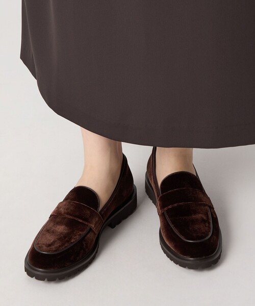 ODETTE E ODILE（オデットエオディール）の「ベルベットタンクローファー フラット30↑（ローファー・レディース・ブラック/ダークブラウン・25cm/24.5cm/24cm/23.5cm/23cm/22.5cm/22cm）」の9枚目の写真