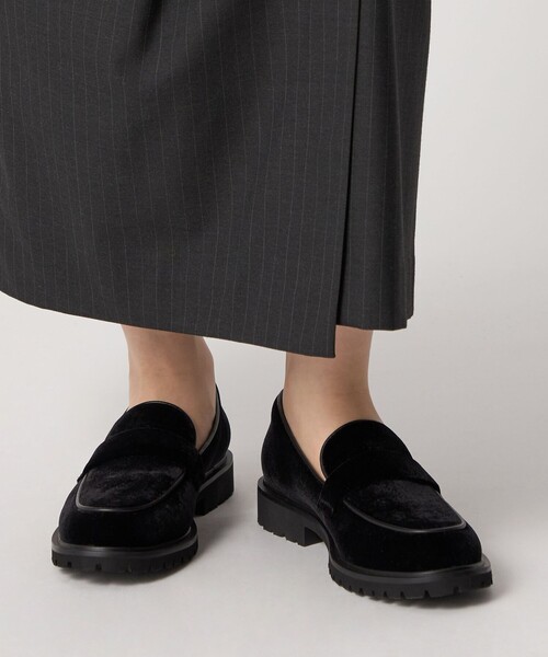 ODETTE E ODILE（オデットエオディール）の「ベルベットタンクローファー フラット30↑（ローファー・レディース・ブラック/ダークブラウン・25cm/24.5cm/24cm/23.5cm/23cm/22.5cm/22cm）」の11枚目の写真