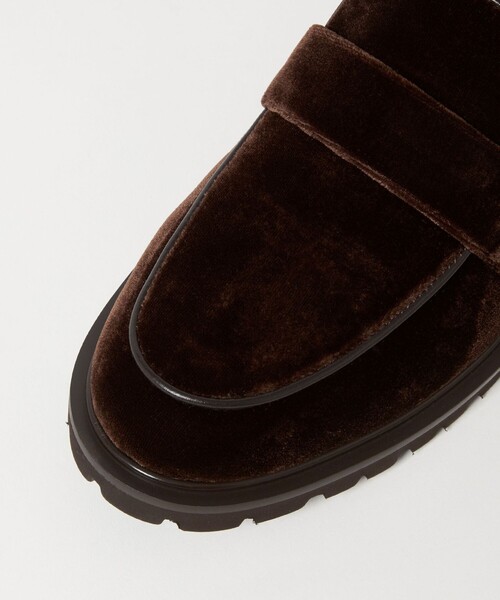 ODETTE E ODILE（オデットエオディール）の「ベルベットタンクローファー フラット30↑（ローファー・レディース・ブラック/ダークブラウン・25cm/24.5cm/24cm/23.5cm/23cm/22.5cm/22cm）」の18枚目の写真