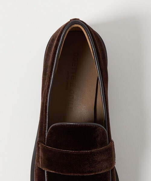 ODETTE E ODILE（オデットエオディール）の「ベルベットタンクローファー フラット30↑（ローファー・レディース・ブラック/ダークブラウン・25cm/24.5cm/24cm/23.5cm/23cm/22.5cm/22cm）」の20枚目の写真