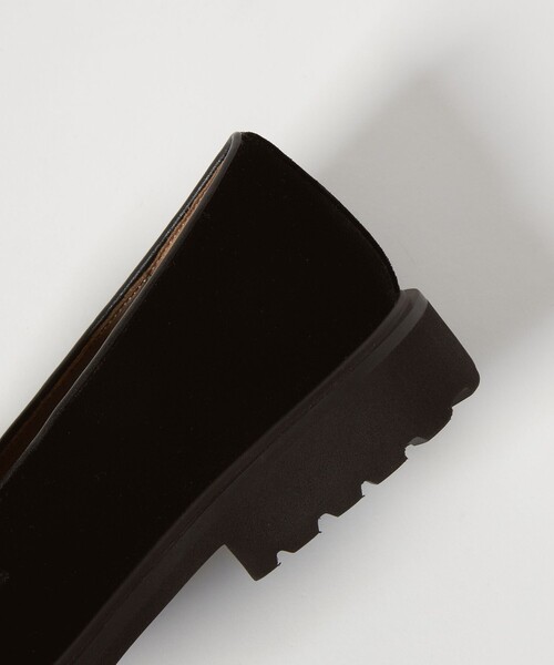 ODETTE E ODILE（オデットエオディール）の「ベルベットタンクローファー フラット30↑（ローファー・レディース・ブラック/ダークブラウン・25cm/24.5cm/24cm/23.5cm/23cm/22.5cm/22cm）」の5枚目の写真