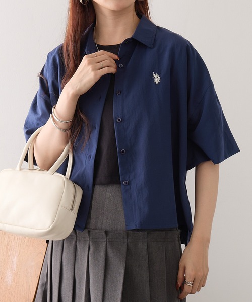 U.S. POLO ASSN.(ユーエスポロアッスン)の「【U.S. POLO ASSN.】ワンポイント刺繍 クールエア 半袖シャツ(シャツ/ブラウス・メンズ・ネイビー/サックスブルー/ホワイト/ピンク・M/L)」の17枚目の写真