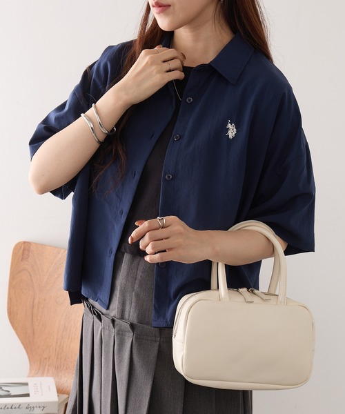 U.S. POLO ASSN.(ユーエスポロアッスン)の「【U.S. POLO ASSN.】ワンポイント刺繍 クールエア 半袖シャツ(シャツ/ブラウス・メンズ・ネイビー/サックスブルー/ホワイト/ピンク・M/L)」の18枚目の写真