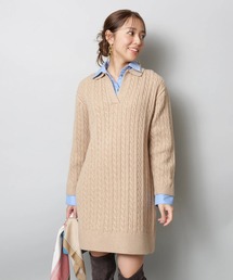 JUSGLITTY（ジャスグリッティー）の「配色プリーツプリントワンピース