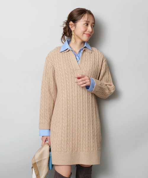 レイヤードケーブルミニワンピース（ワンピース）｜JUSGLITTY（ジャス