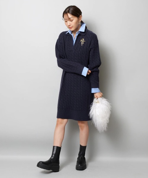 レイヤードケーブルミニワンピース（ワンピース）｜JUSGLITTY（ジャス