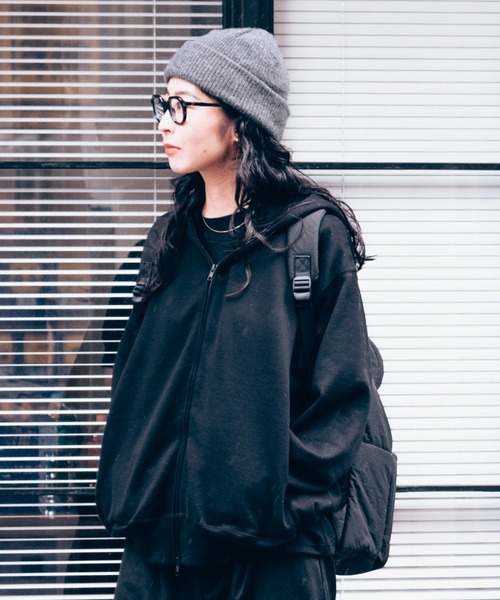 kuromoku　  ブラック パーカー kuros'オリジナル】kuros'裏毛ダブルジップパーカー（パーカー