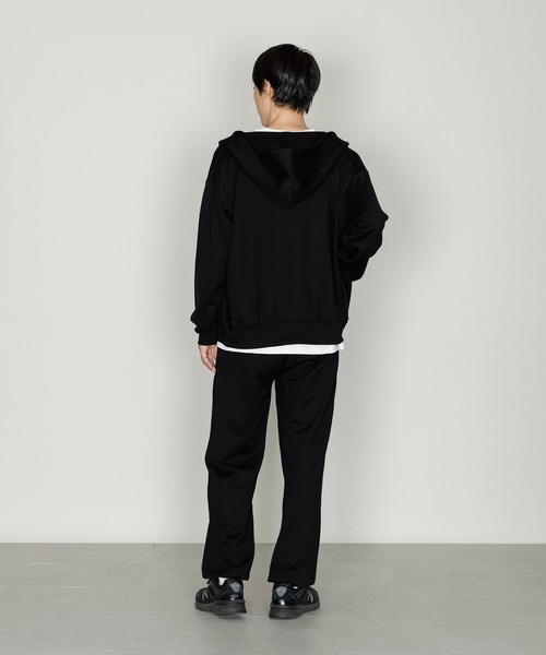 kuromoku　  ブラック パーカー kuros'オリジナル】kuros'裏毛ダブルジップパーカー（パーカー